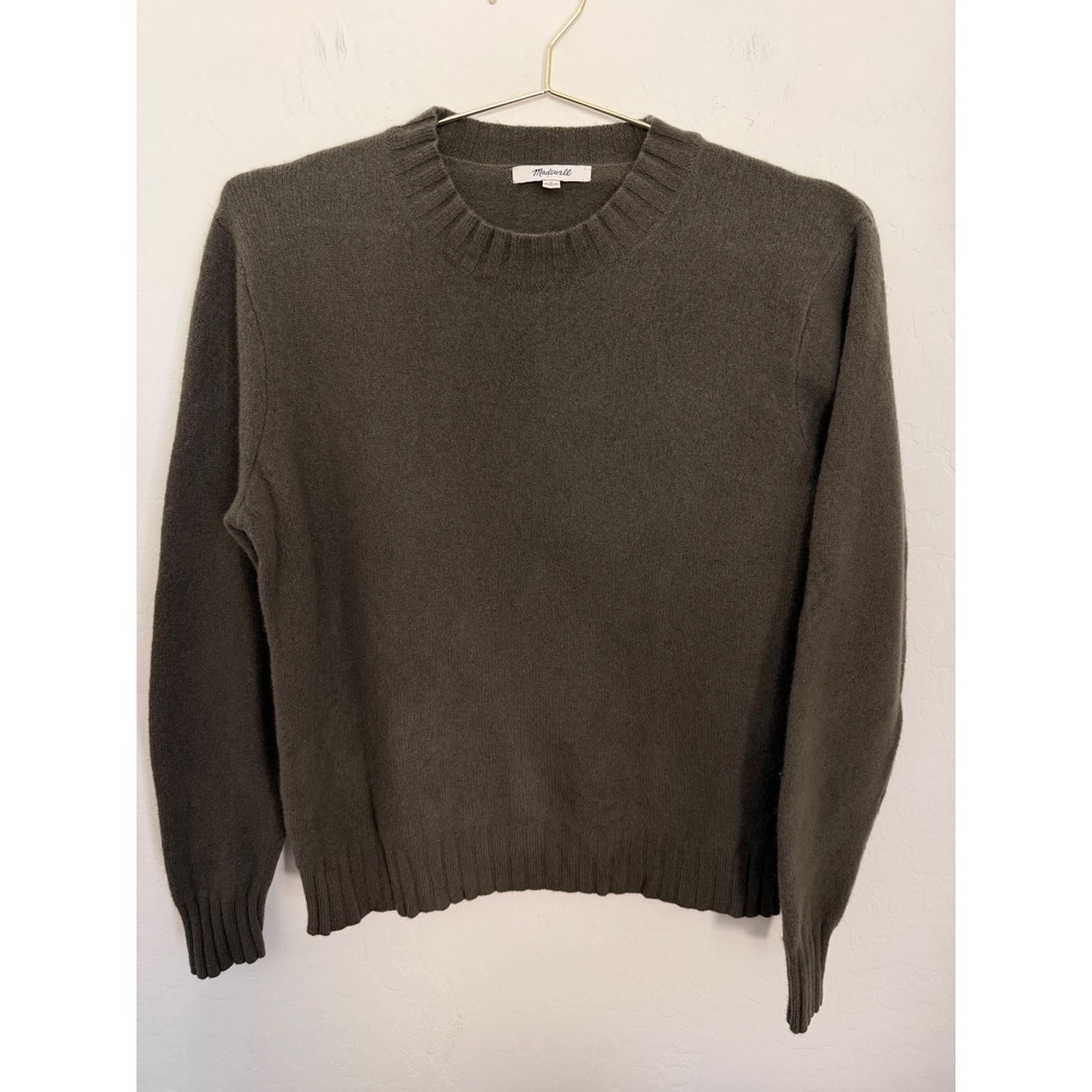 Madewell Womens 100% Merino Wool Crewneck Sweater Sz M Preppy Old Money